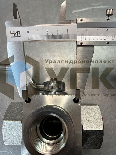 KHB3K-G1 (стальной) Кран шаровой 3-х ходовой