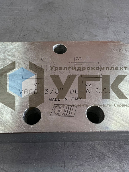 VBCD 3/8 DE-A CC Двухсторонний тормозной клапан