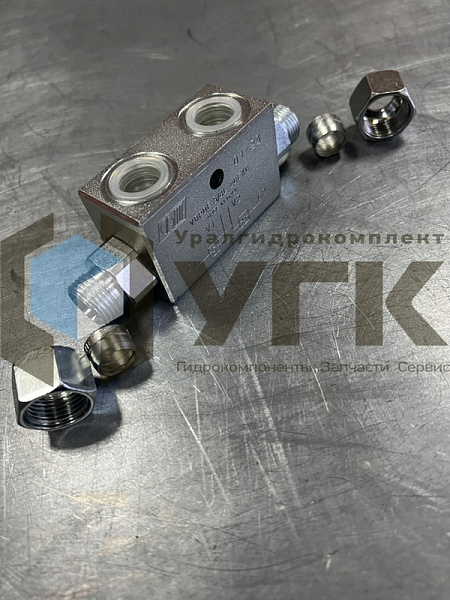VBPDE 3/8 L 2CEХC Двусторонний гидрозамок трубного монтажа
