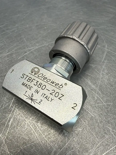 Дроссель двунаправленный STBF380 3/8&amp;quot; Oleoweb (Италия)