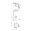 HMM282F25XNR 1/2&amp;quot; Напорный фильтр очистки гидравлический 80 л/мин 220 бар 25 мкм