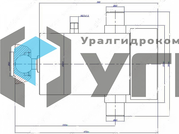 Гидроцилиндр подъема кузова 45144-8603010