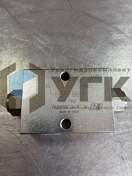 VBPDE 3/8 тип A  V0180 Двусторонний гидрозамок