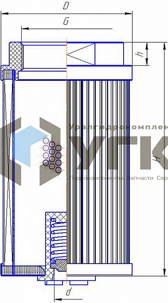 Фильтр всасывающий MF STR070-2BG1M90 66 л/мин
